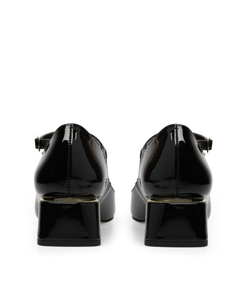 Zapatilla Negra Picuda Ankle Strap 342504